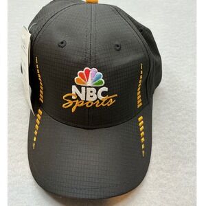 Cap America NBC Sports Golf Hat Black Ripstop Adjustable OSFM NWT